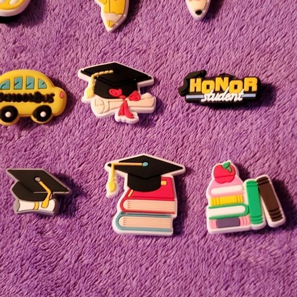 25 Teacher Educater Professor Assistant School Crocs Jibbitz Shoe Charms - Picture 7 of 7